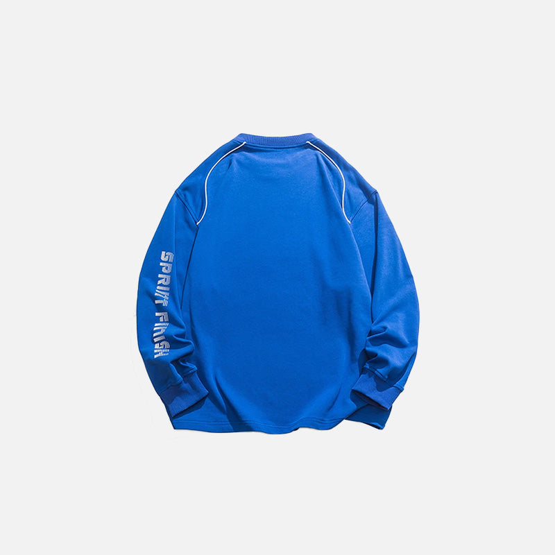 Oversized Racing Loose Sweatshirt