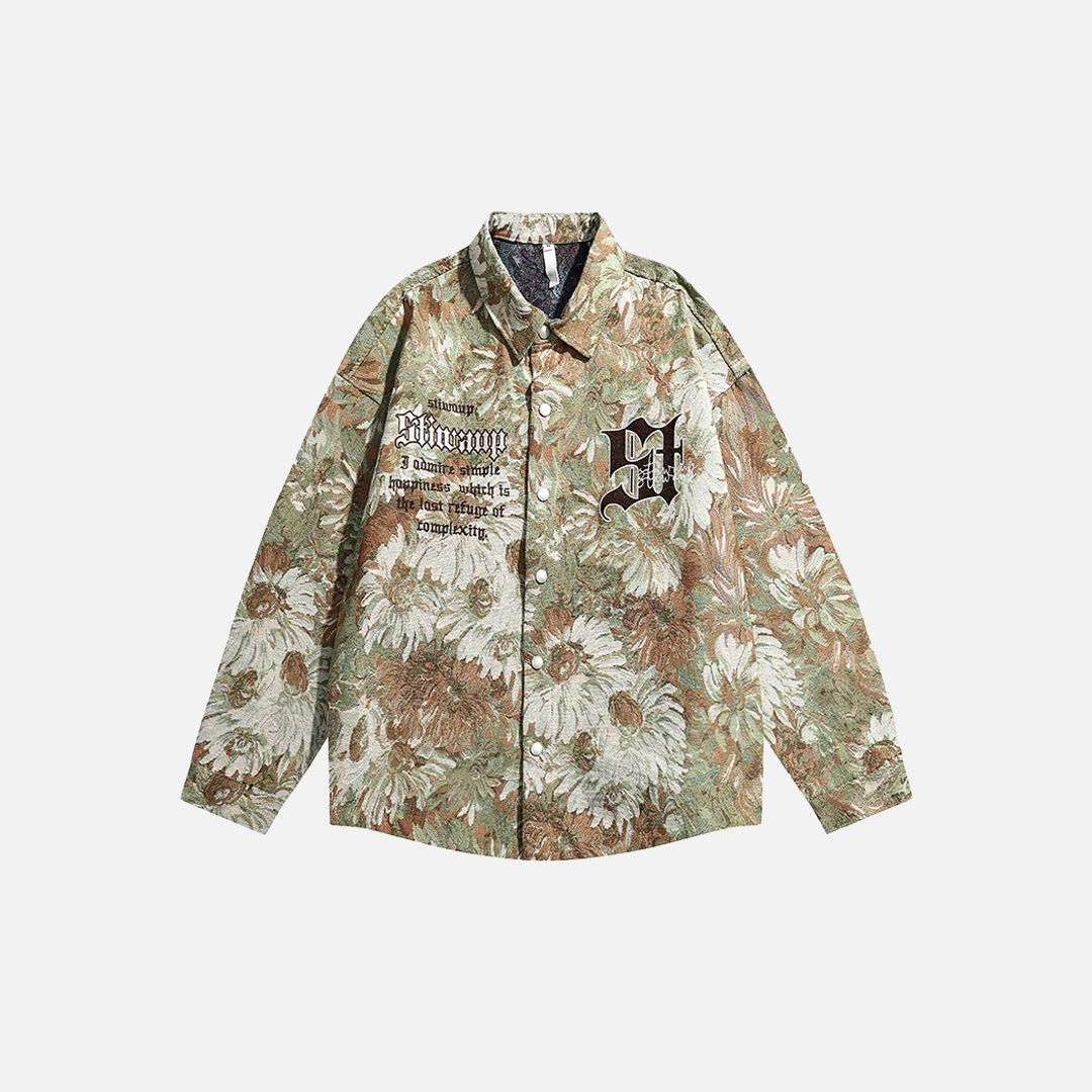 Vintage Letter Casual Coat Varsity Jacket