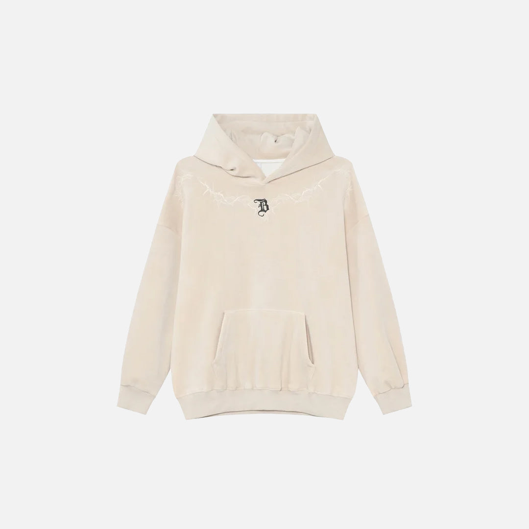 Embroidery Letter Loose Hoodie