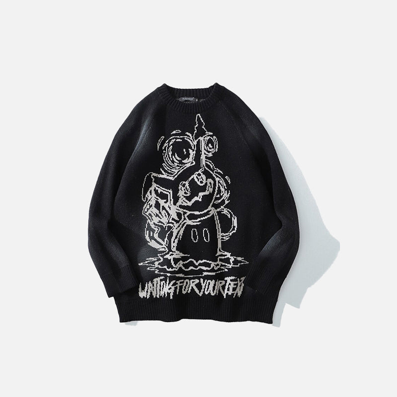 Wanting For Your Text Sweater