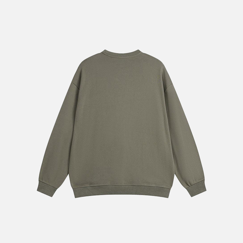 Loose Spider Graphic Sweatshirt