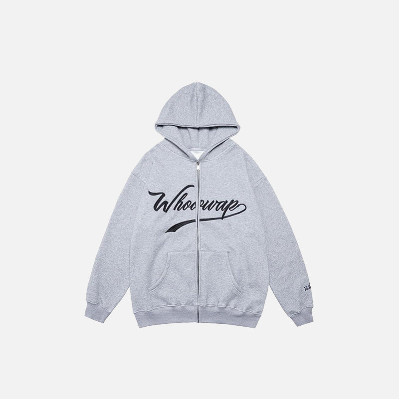 "What's up" Zip-up Hoodie