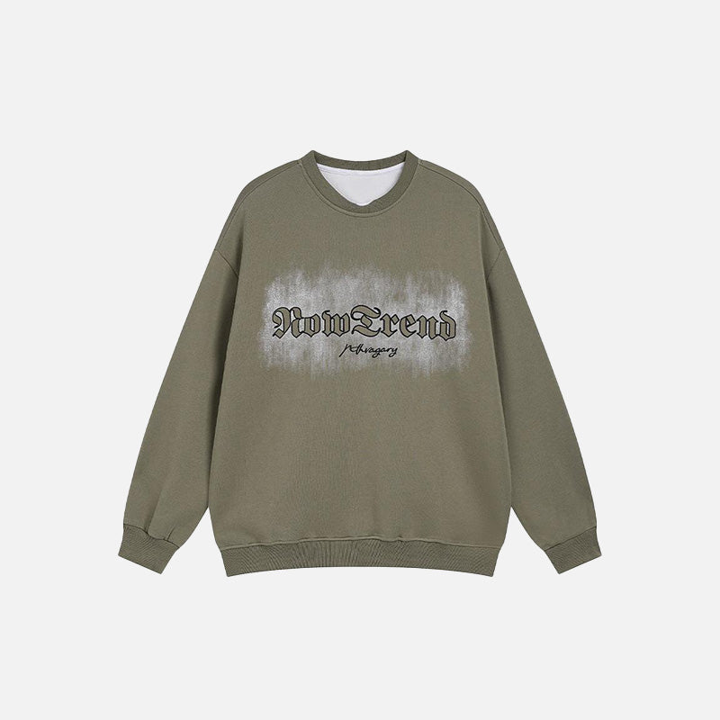 Long Sleeve Letter Print Sweatshirt