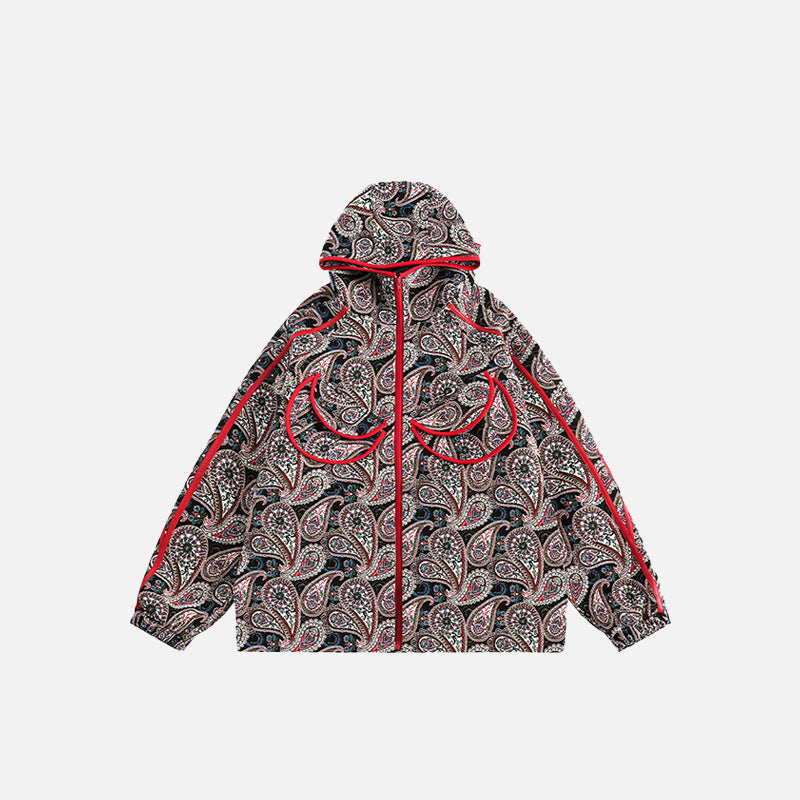 Colorful Cashew Flower Print Jacket