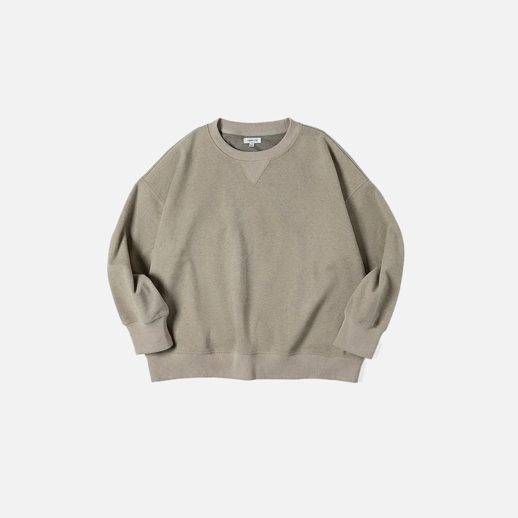 Solid Color Loose Casual Sweatshirt