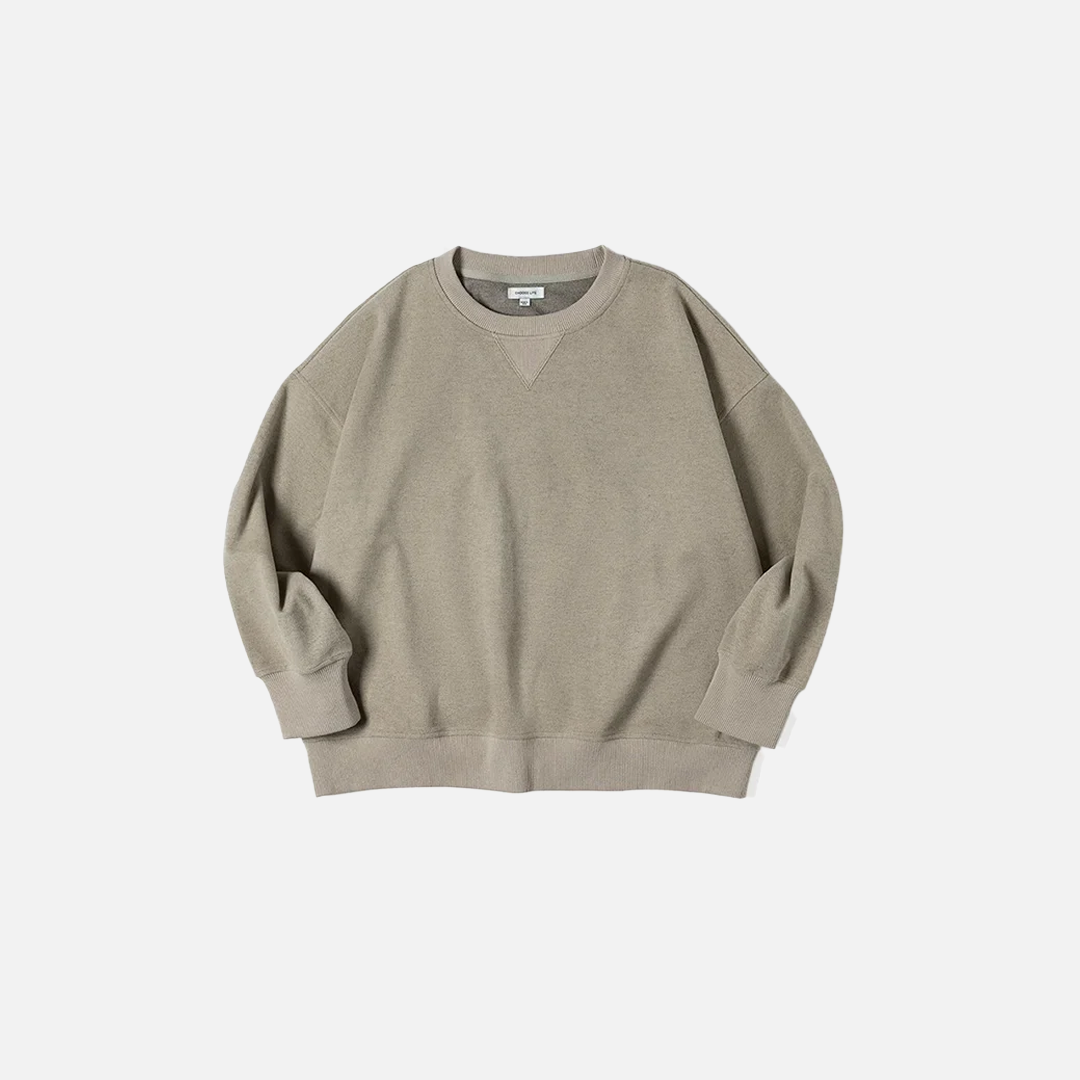 Solid Color Loose Casual Sweatshirt