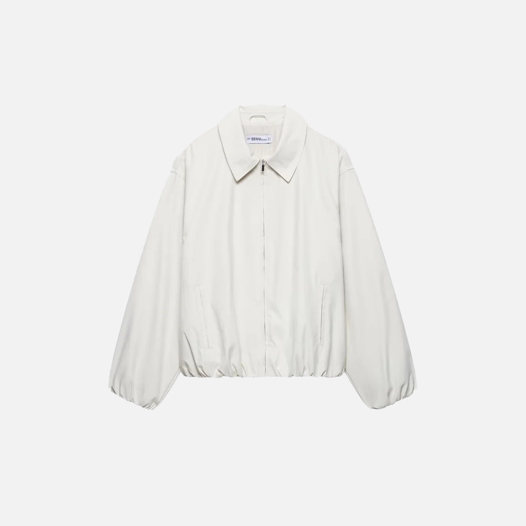 Fashionable Casual Loose Collar Zipper Jacket