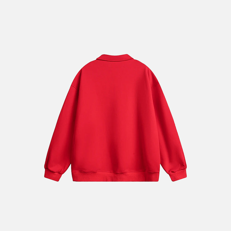 Y2K Loose Sports Sweatshirt