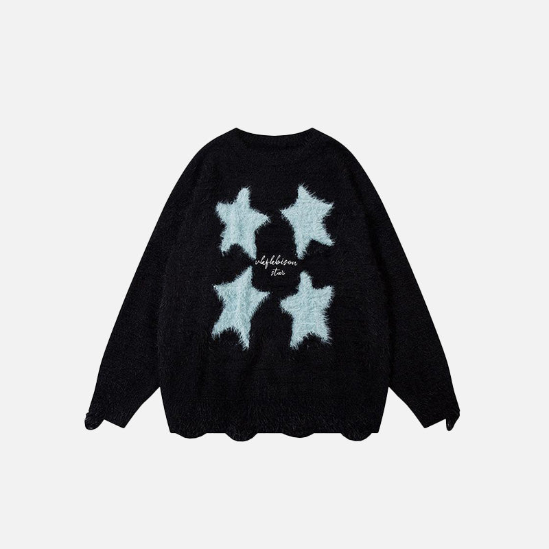 Star Graphic Loose Sweater