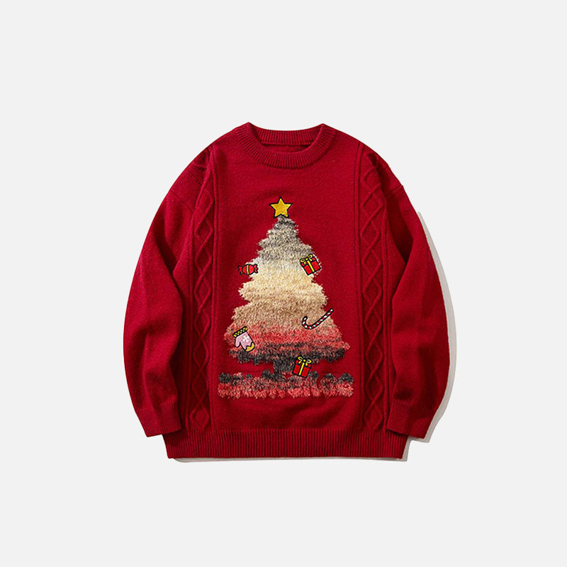 Christmas Tree Knitted Sweater