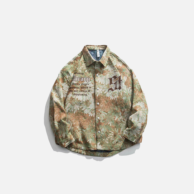 Daisy Flowers Floral Print Jacket