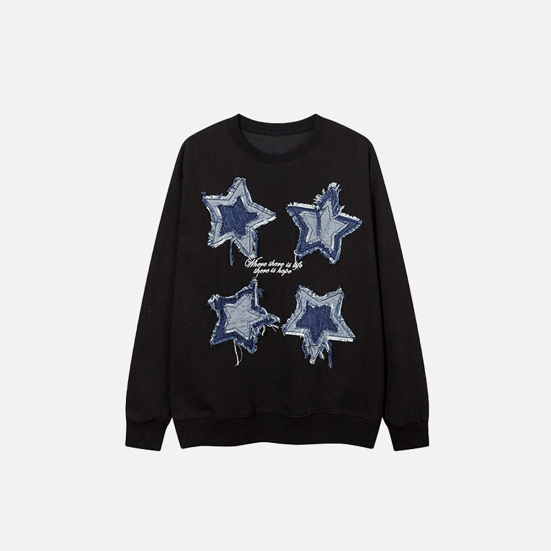 Denim Star Raw Edge Sweatshirt