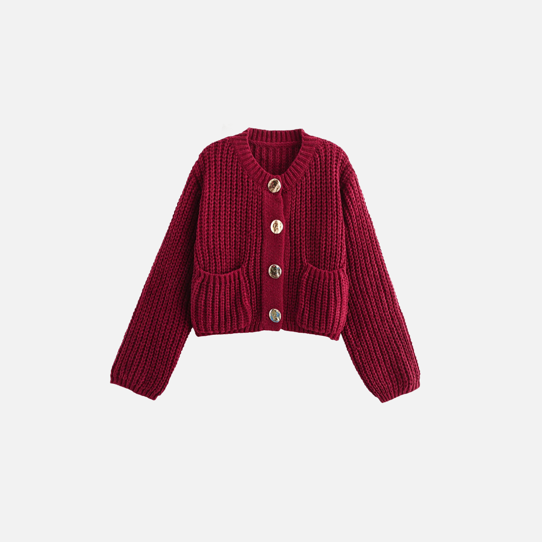 Chunky Knitted Autumn Cardigan