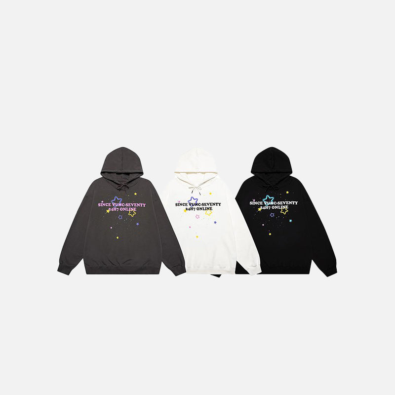 Star Graphic Oversized Hoodie