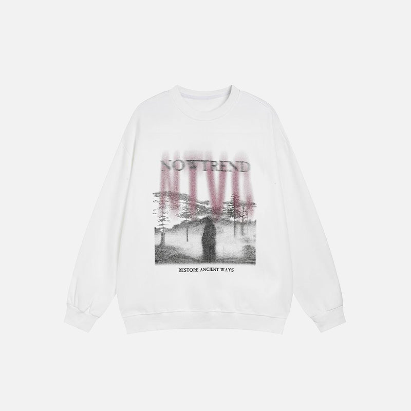 Forest Fog Graphic Sweatshirt