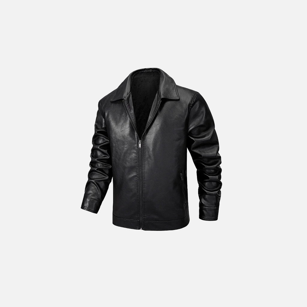 Casual Biker Spring Outdoor Leather Jacket