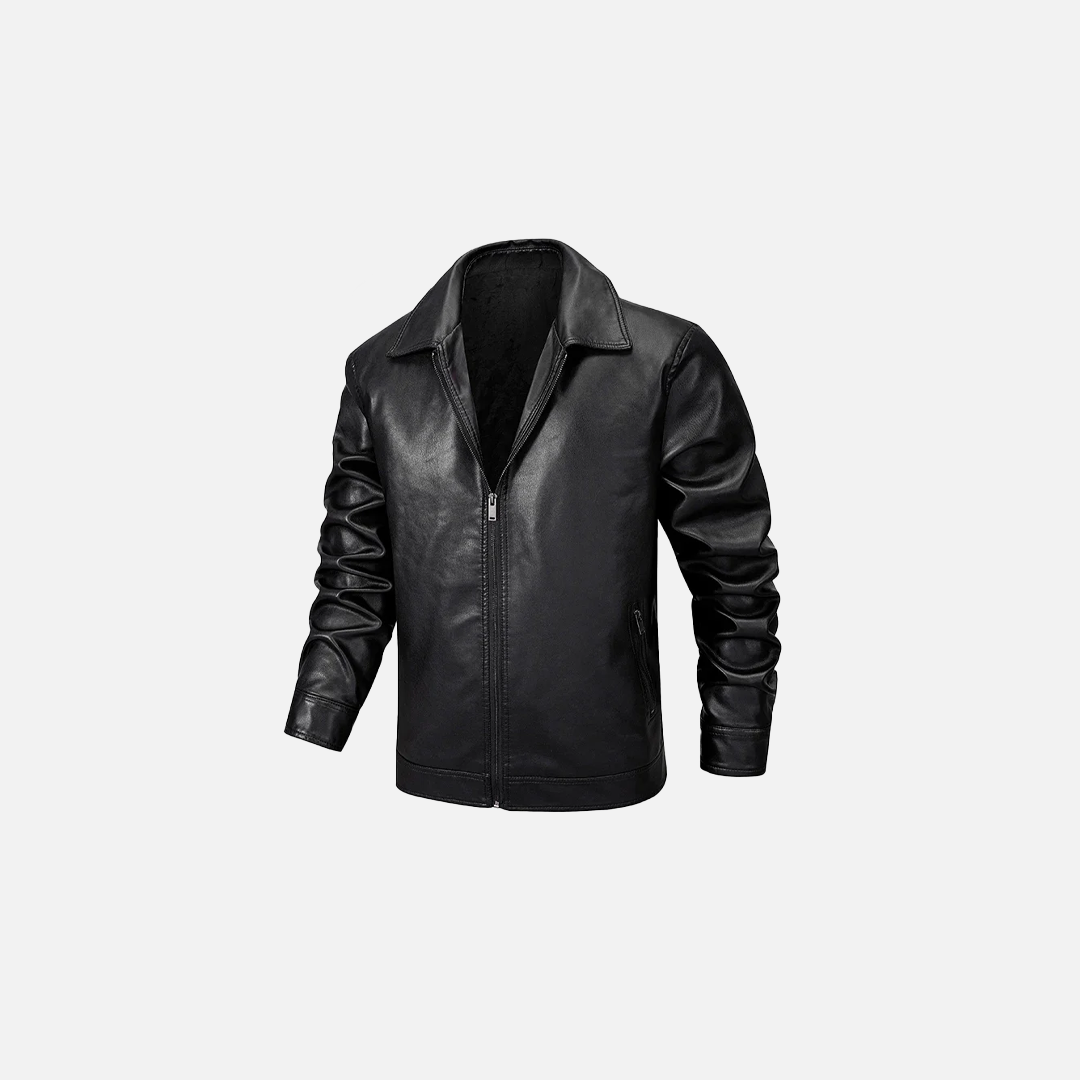 Casual Biker Spring Outdoor Leather Jacket