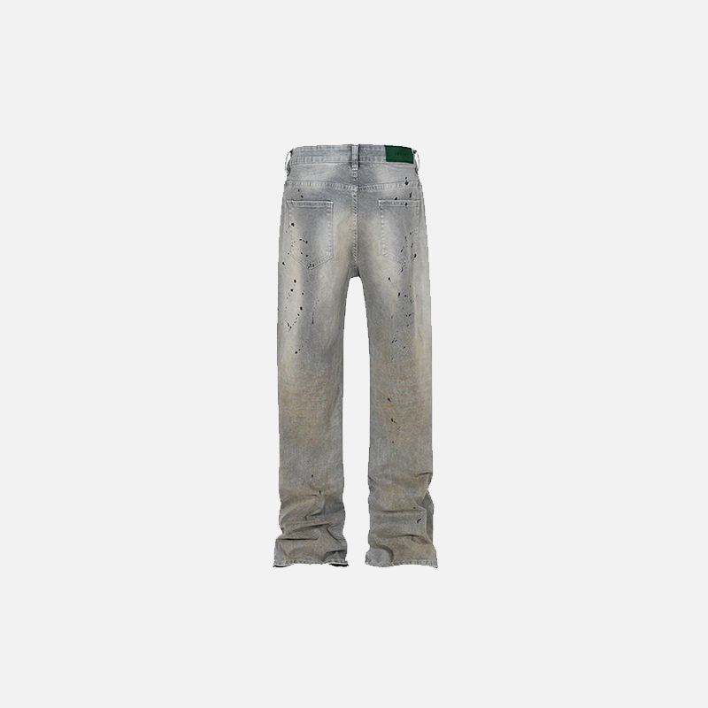 Splash-Ink Washed Jeans