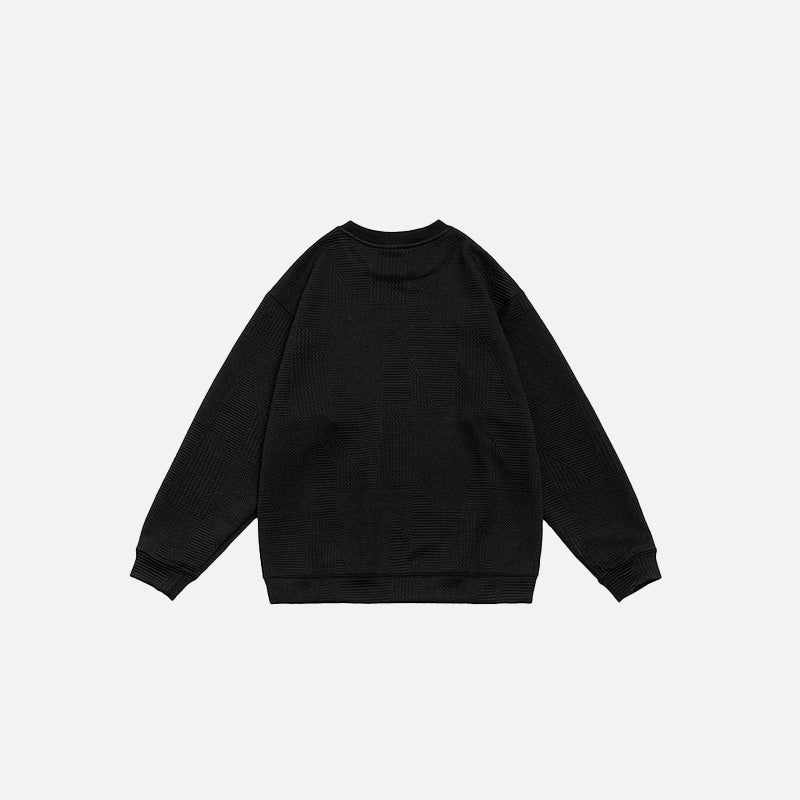 Solid Embroidered Sweatshirt