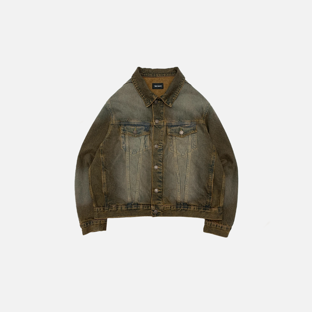 Vintage Heavy Wash Denim Jacket