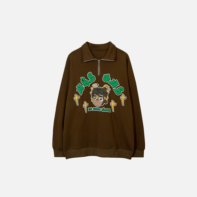 Polo Cartoon Boy Print Sweatshirt