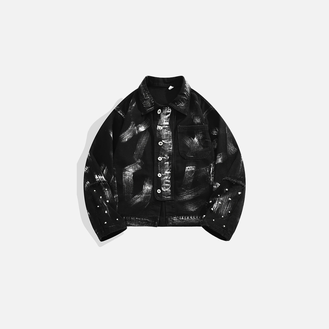 High-End Graffiti Denim Jackets