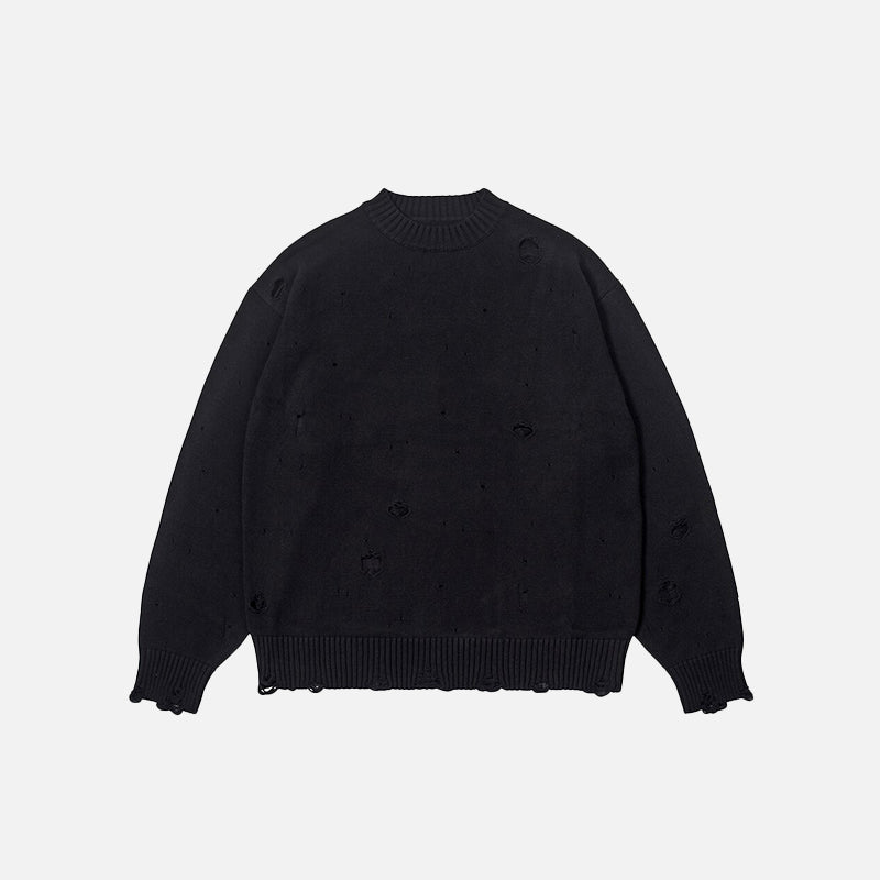 Ripped Knitted Sweater