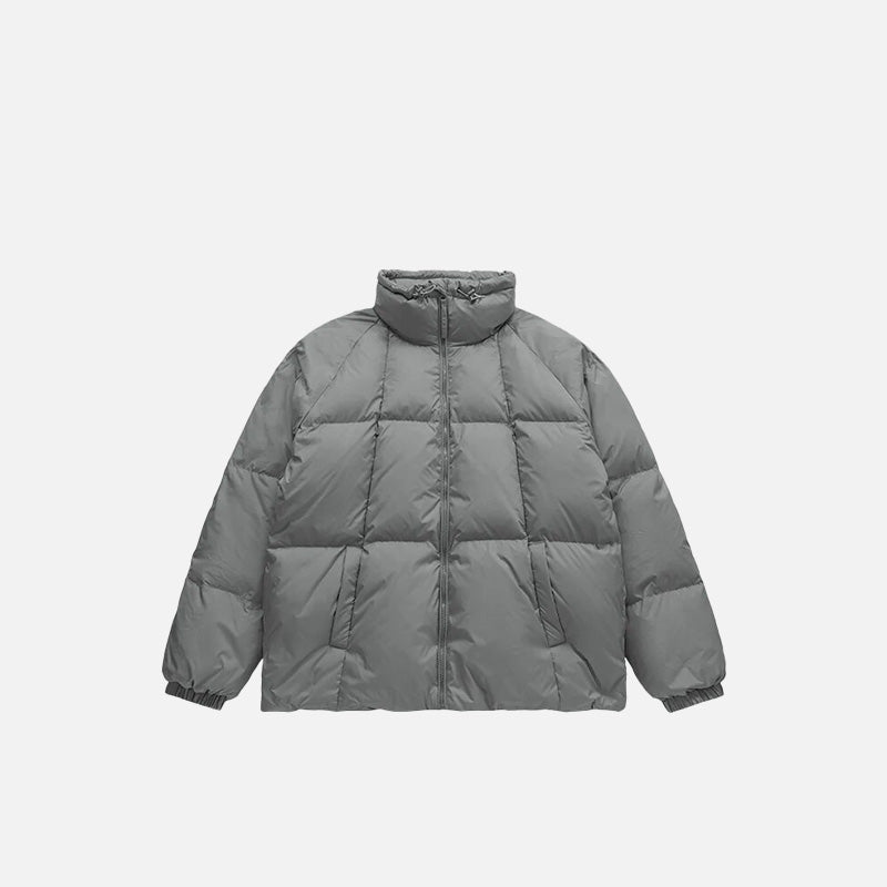 Solid Color Puffer Jacket