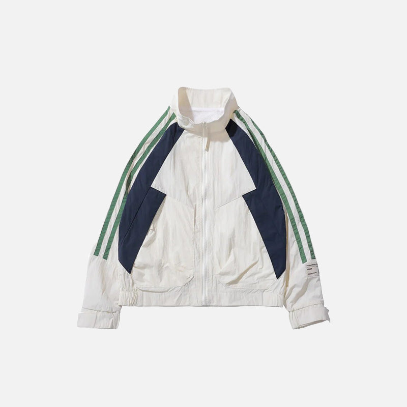 Retro Loose Sports Windbreaker Jacket