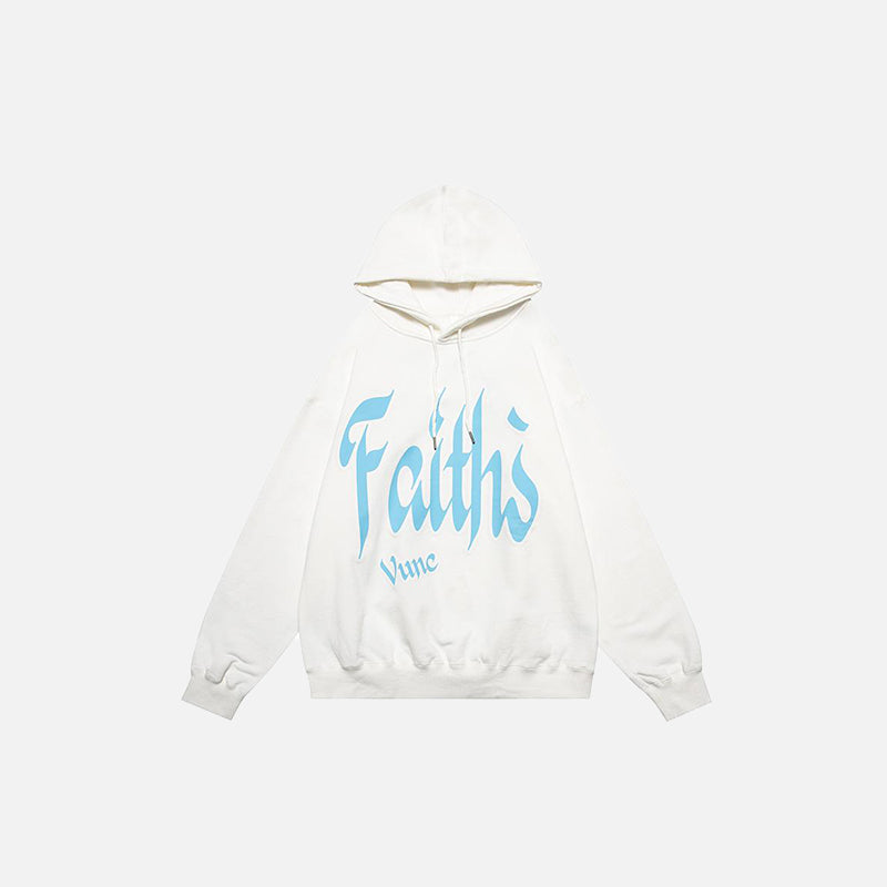 Faith Graphic Print Hoodie
