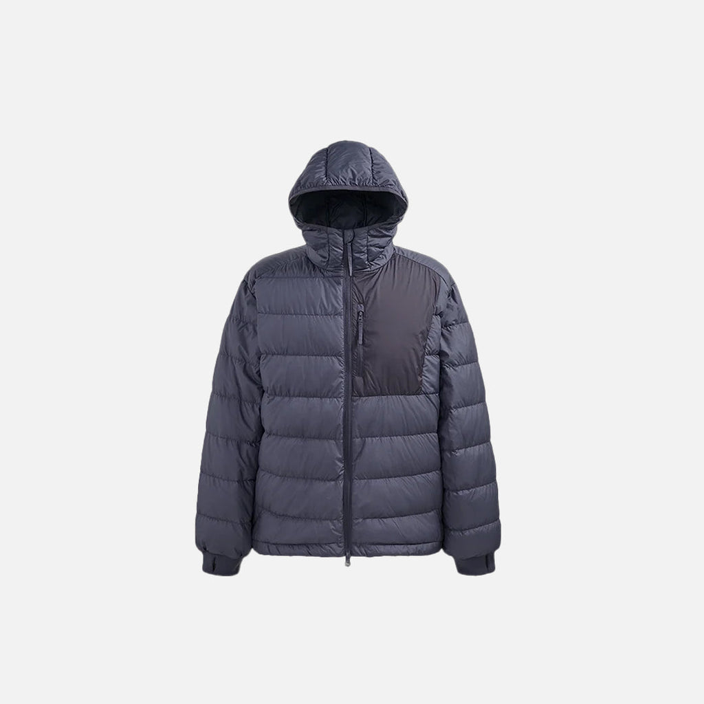 Patchwork Hooded Puffer Jacket