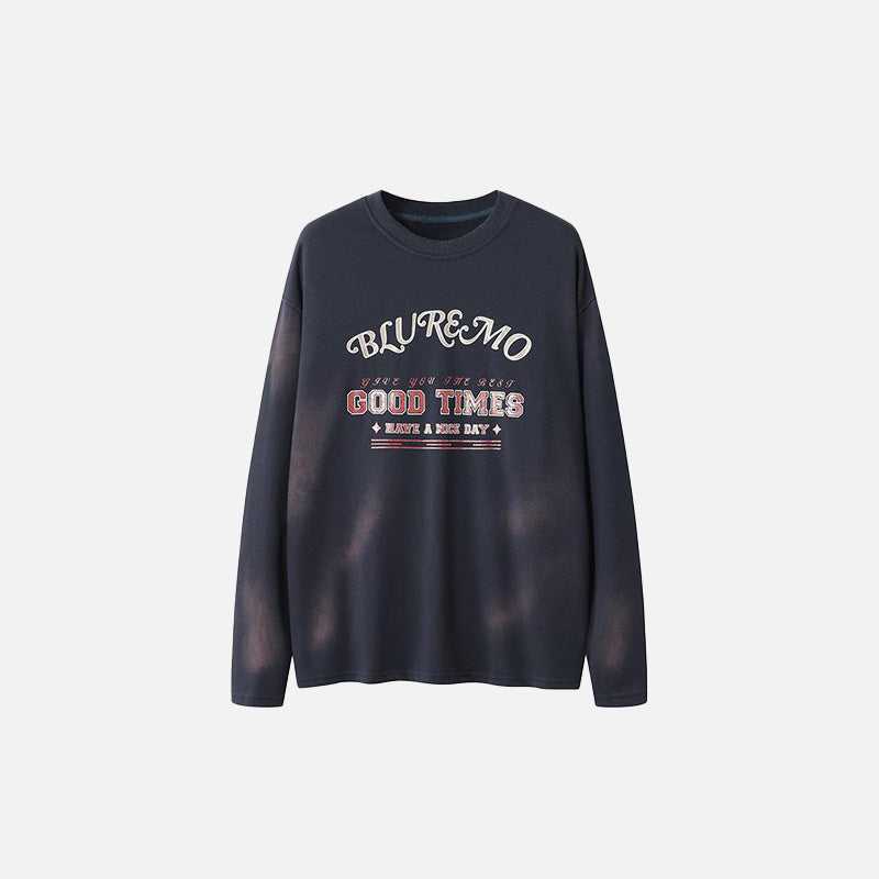 "Good Times" Print Sweatshirt