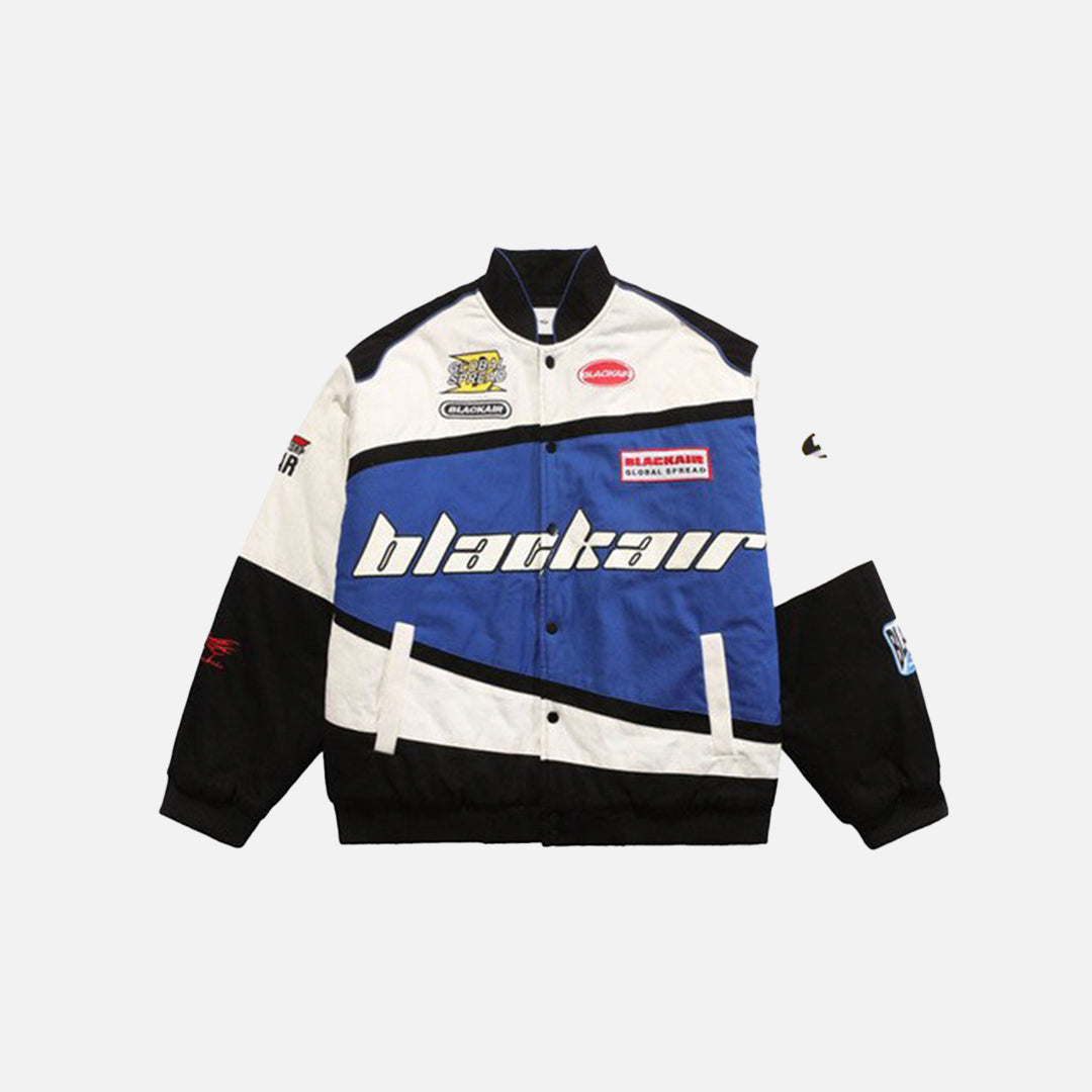 Motorsports Varsity Jackets-Jackets-DAXUEN-Blue-S-DAXUEN