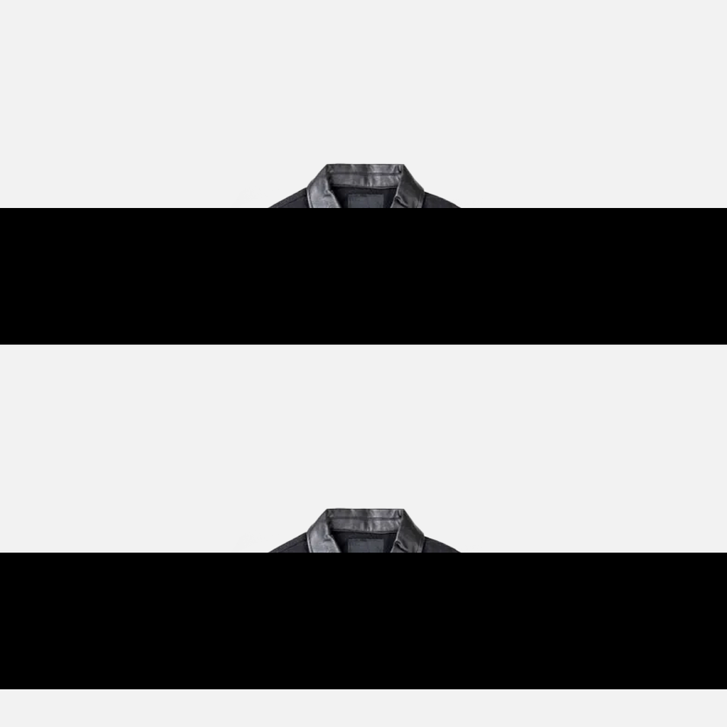 Splice Leather Collar Cargo Jacket