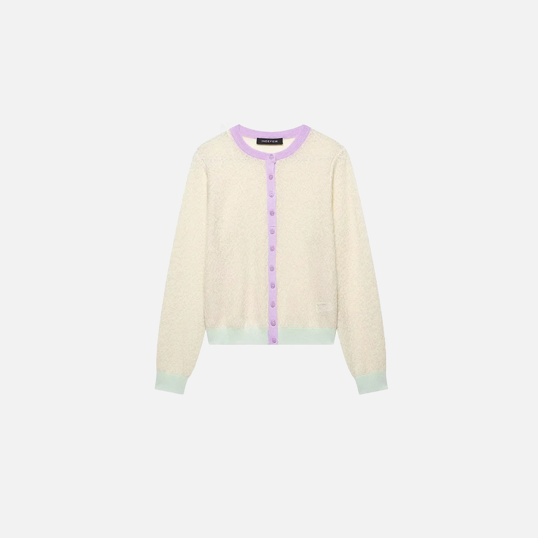 Elegant Knitted Womens Long Sleeve Cardigan