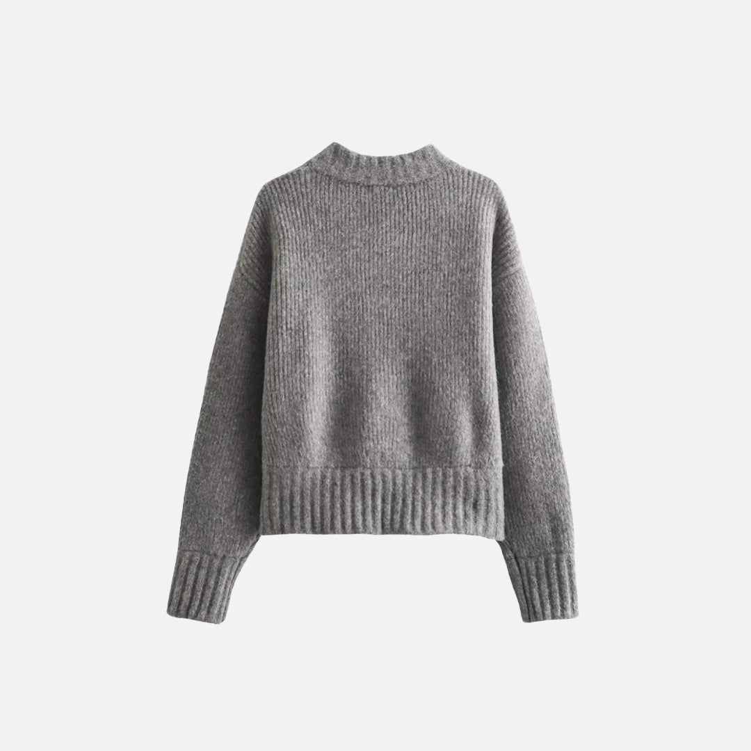 Knitted Crew Neck Sweater