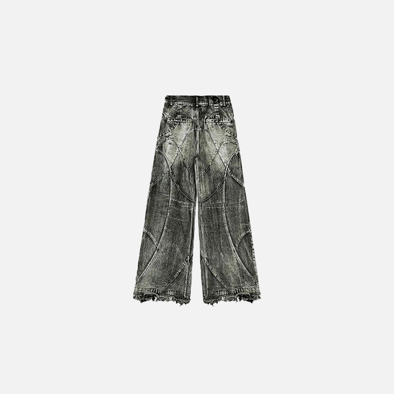 Y2K Patchwork Flare Jeans
