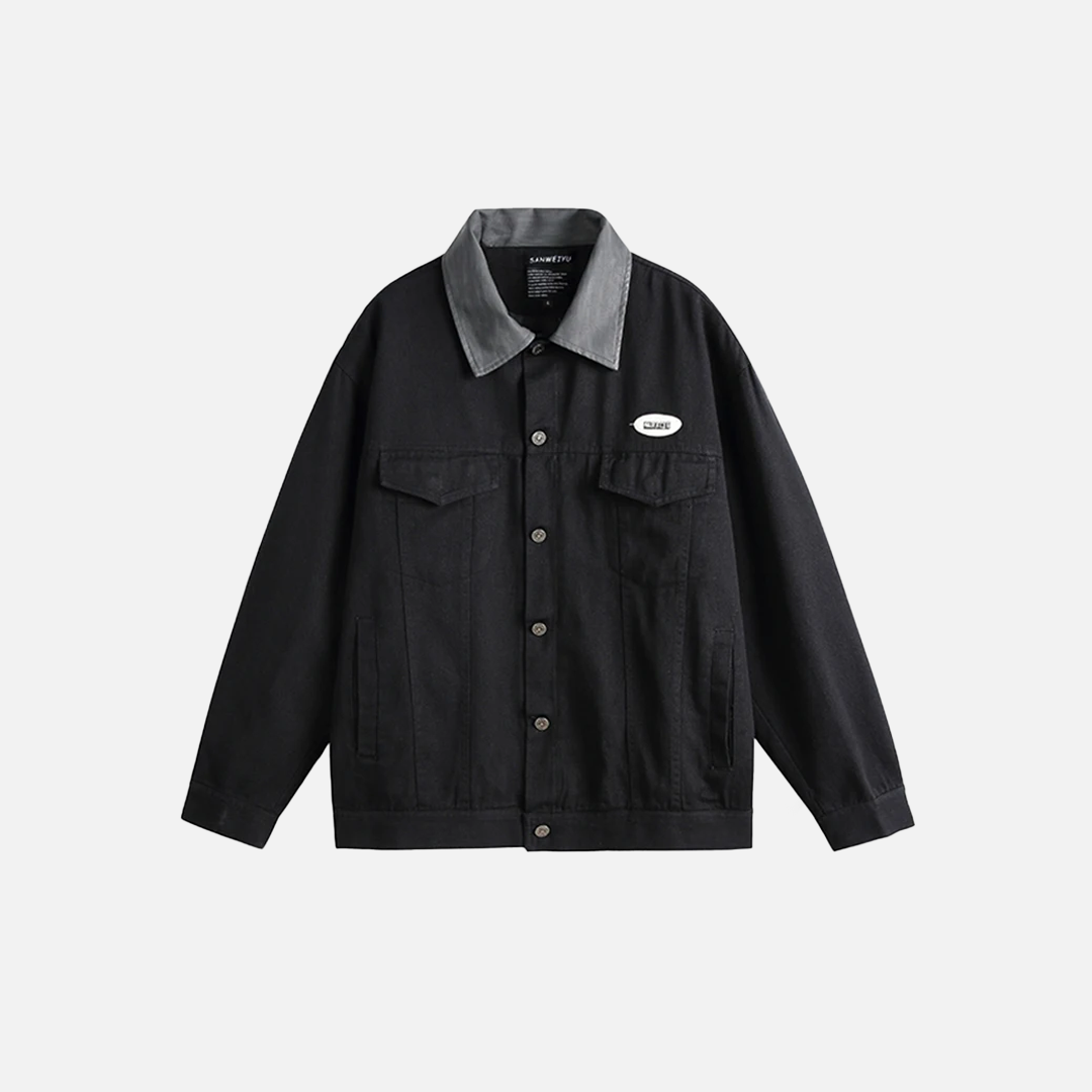 Retro Vintage Denim Baseball Jacket