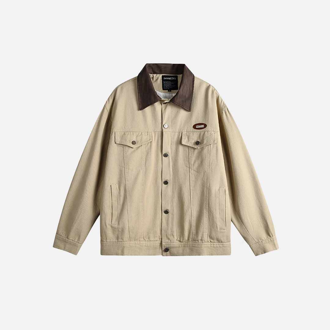 Retro Vintage Denim Baseball Jacket