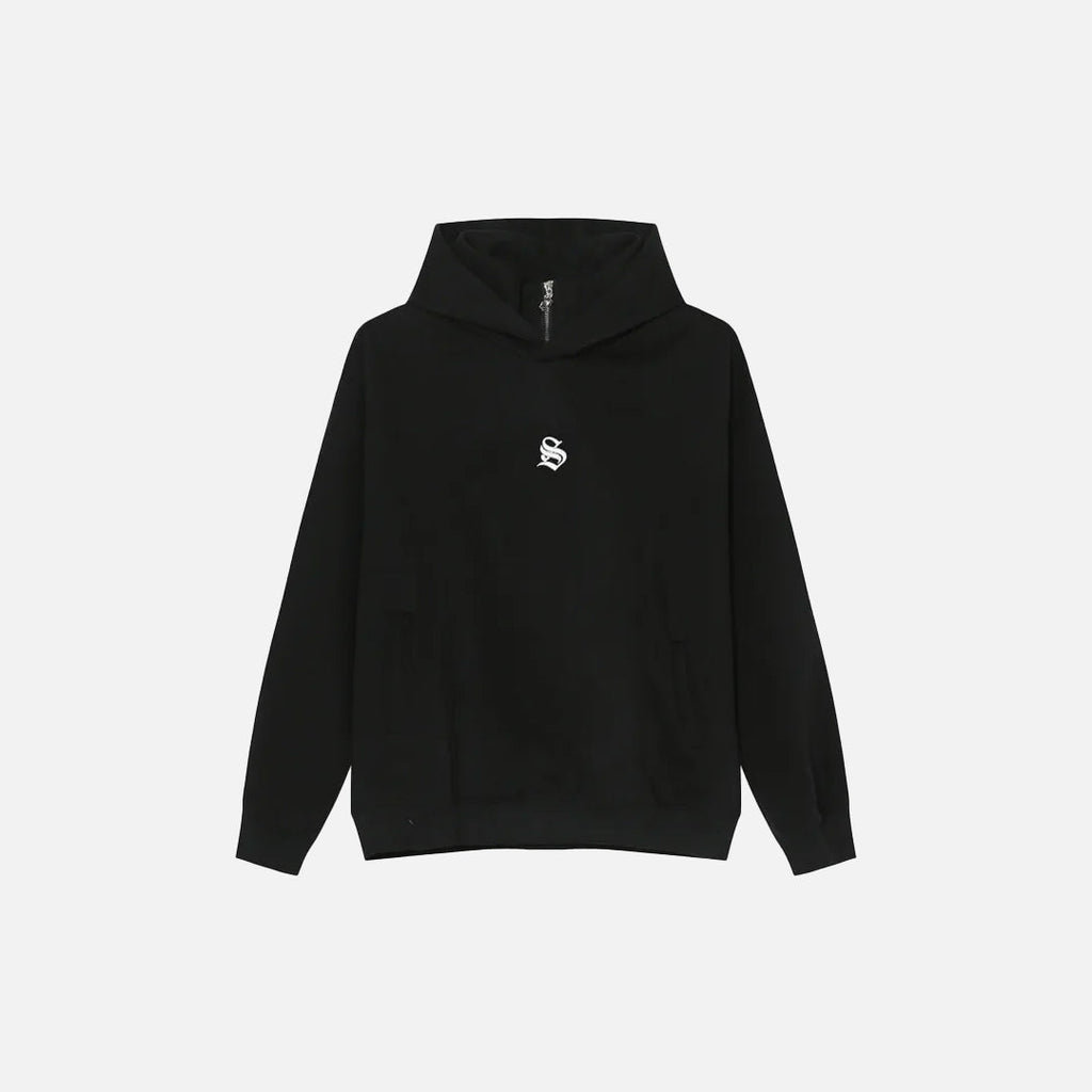 Embroidery S Solid Color Hoodie