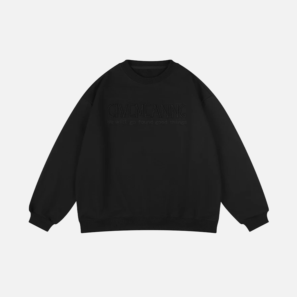 High Quality Korean Embroidered Sweatshirt