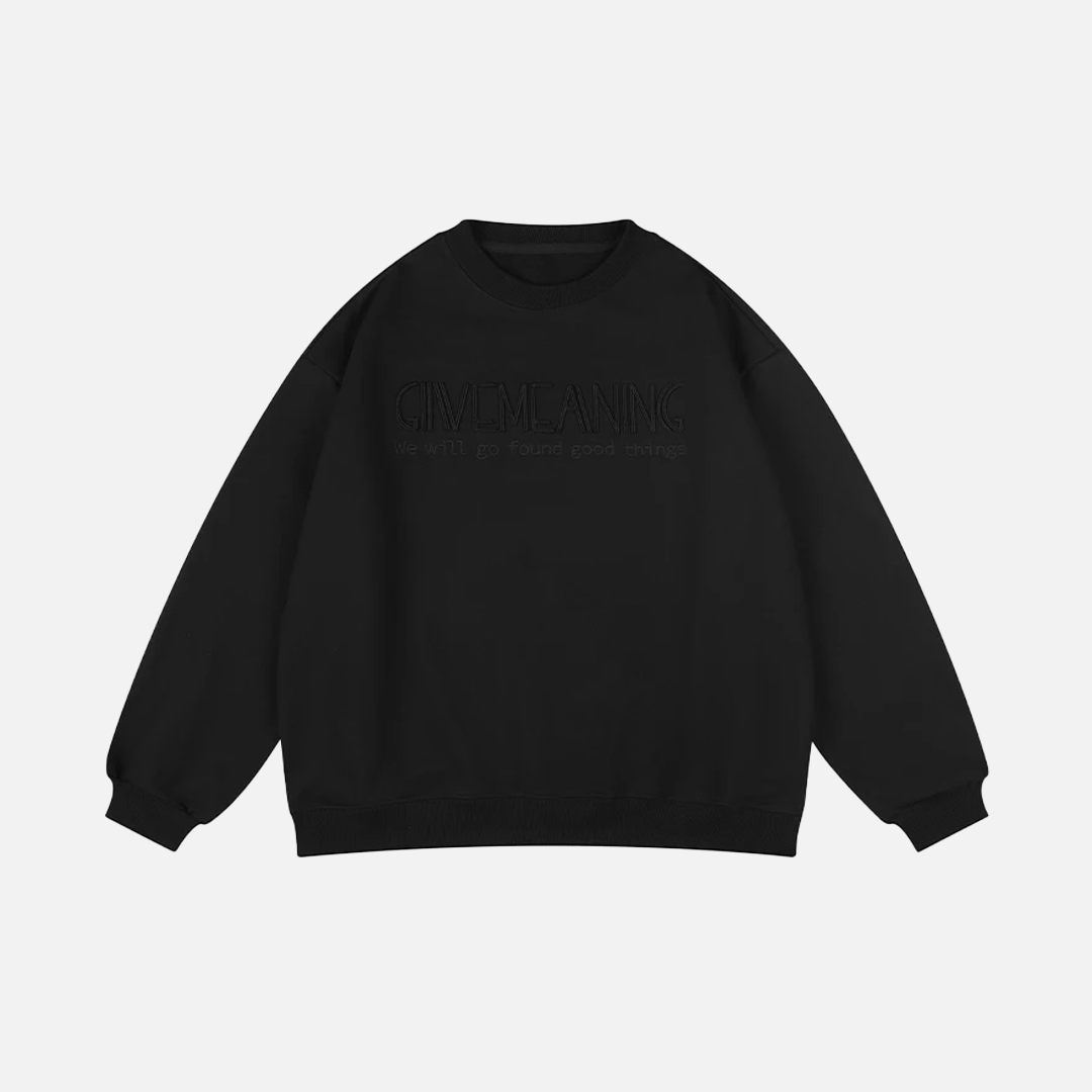 High Quality Korean Embroidered Sweatshirt