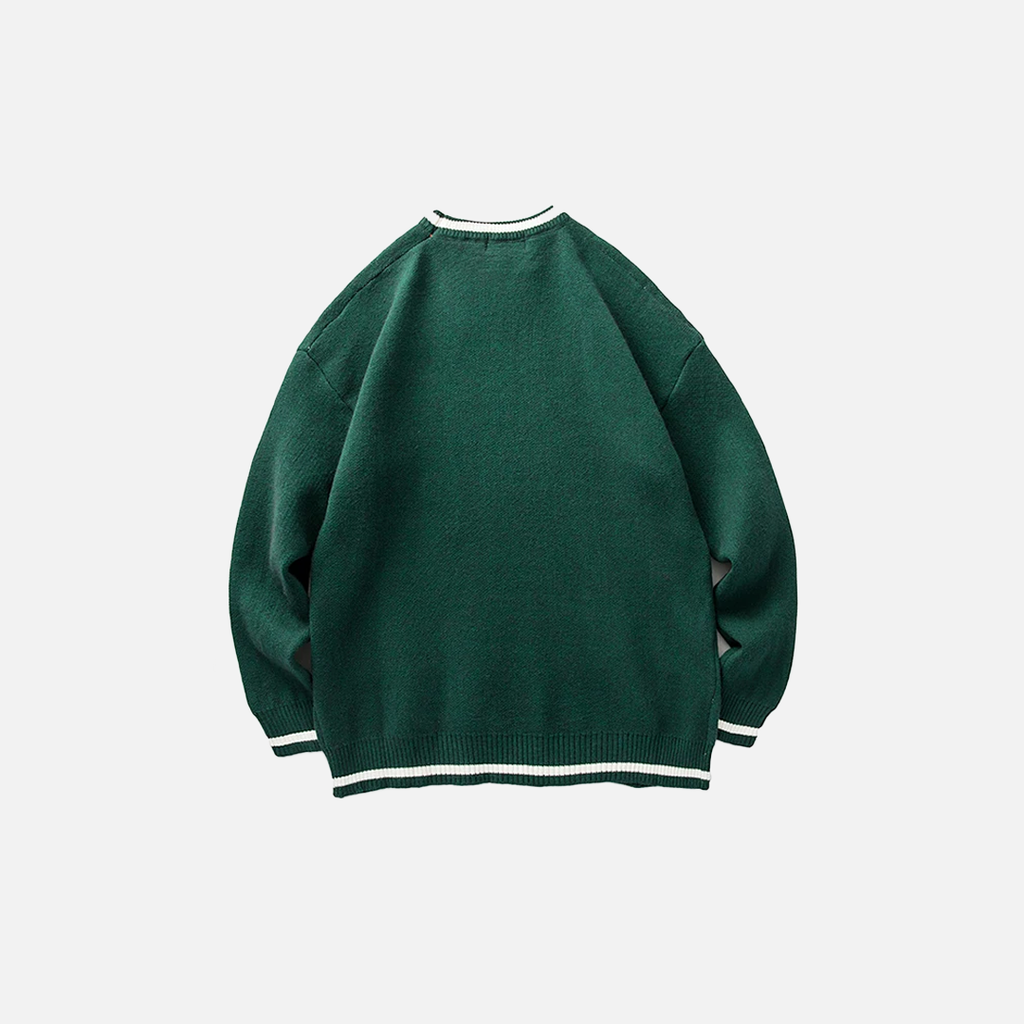 Cozy Letter Graphic Pullover Sweater