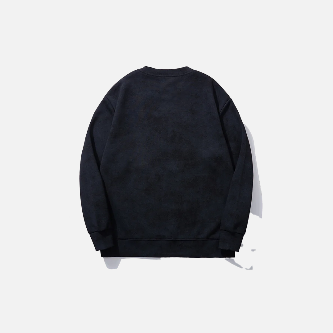 Chinese Character Embroidery Crewneck Sweatshirt