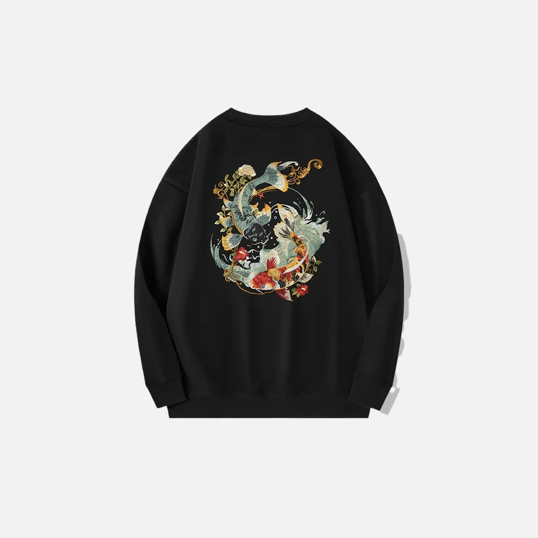 Chinese Carp Vintage Crewneck Sweatshirt