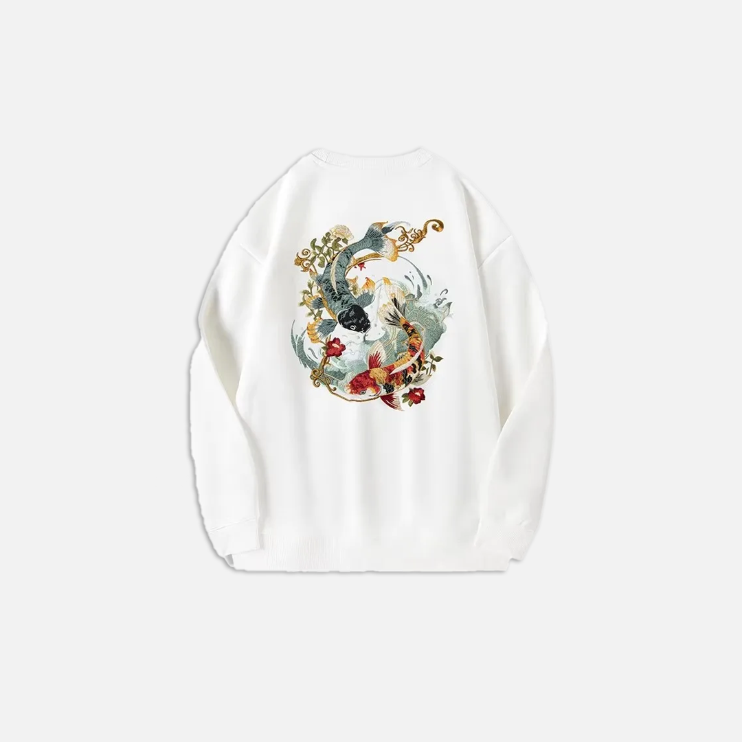 Chinese Carp Vintage Crewneck Sweatshirt
