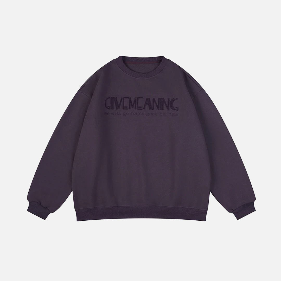 High Quality Korean Embroidered Sweatshirt