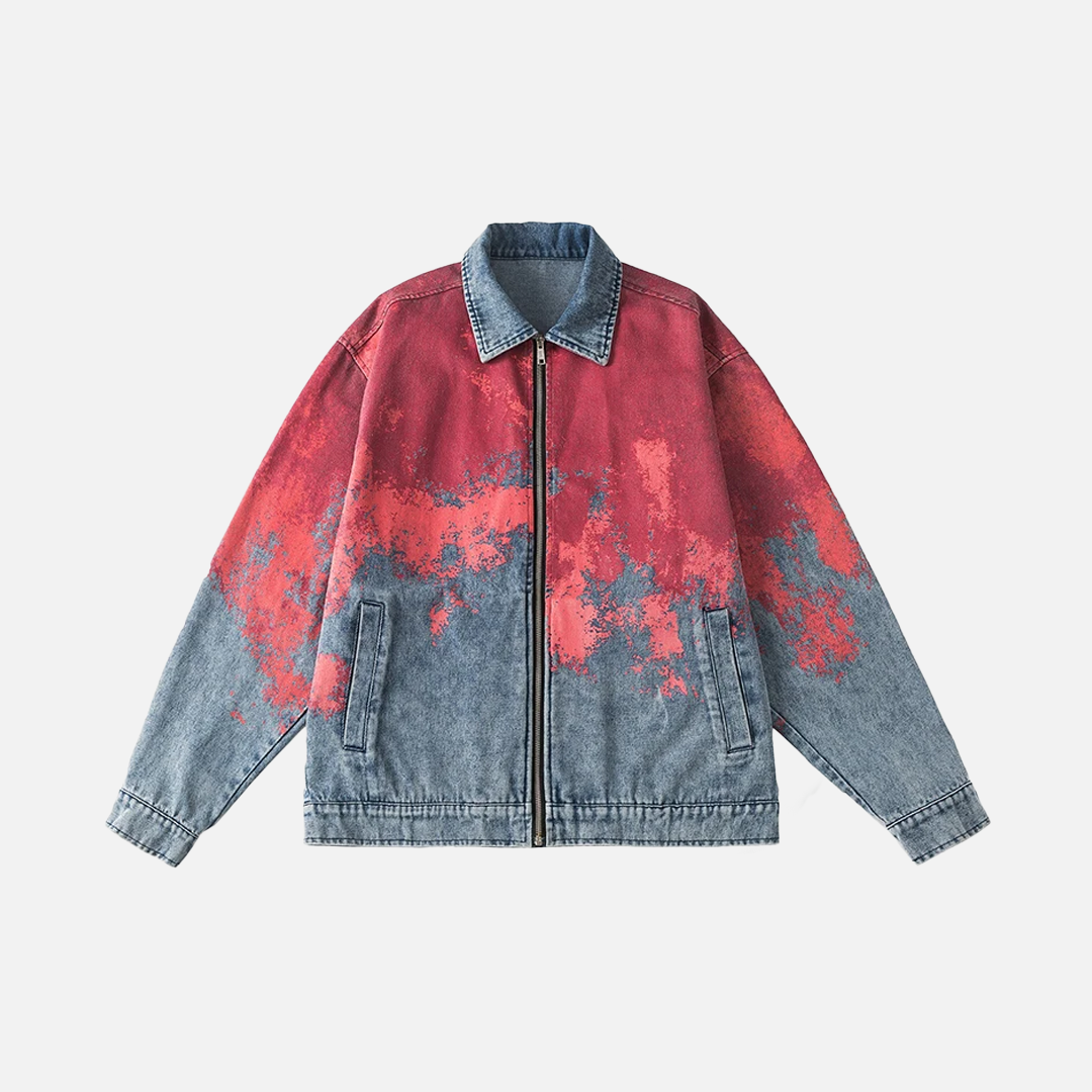 Vintage Tie Dye Denim Jacket