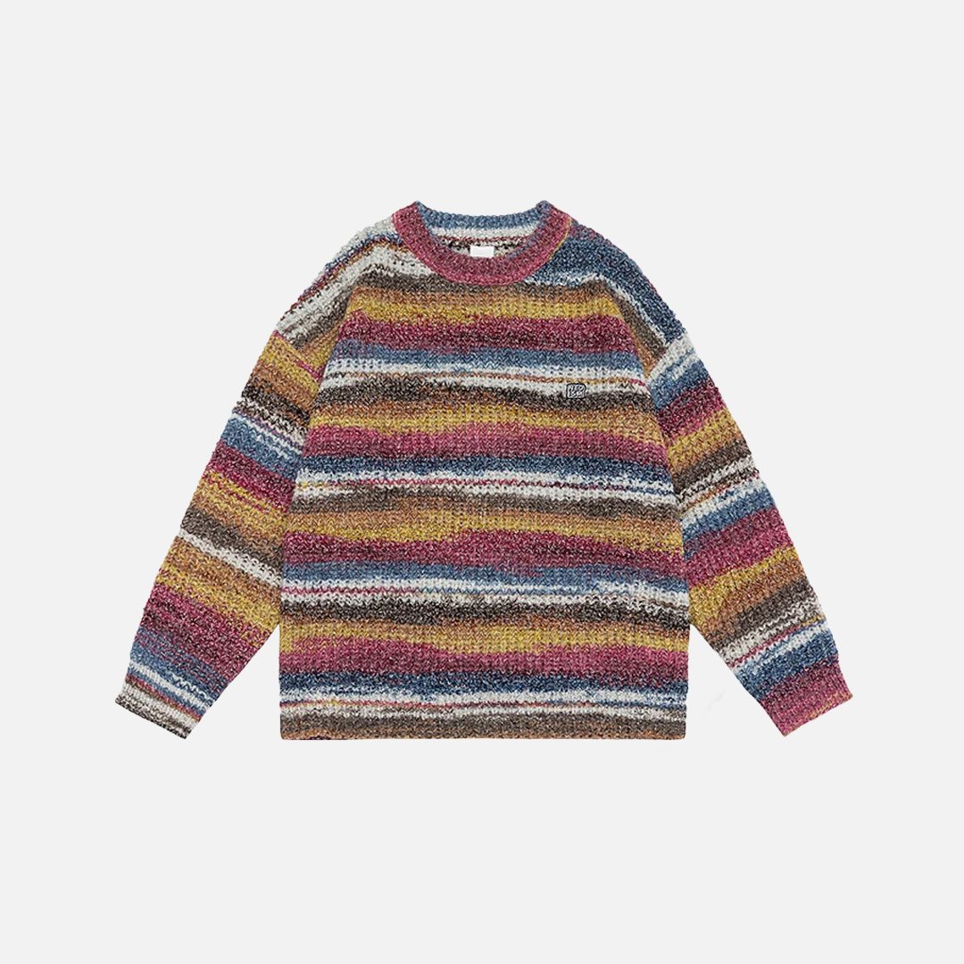 Rainbow Stripe High Street Sweater