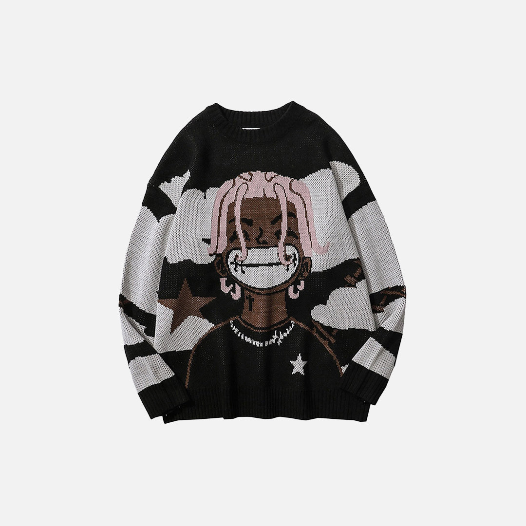 Smiley Man Knitted Sweater